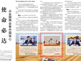 Xu Jingren, a deputy to the National People's Congress, made a speech